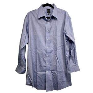 Jos. A. Bank Work Long Sleeve Blue 18 33  business formal career business formal